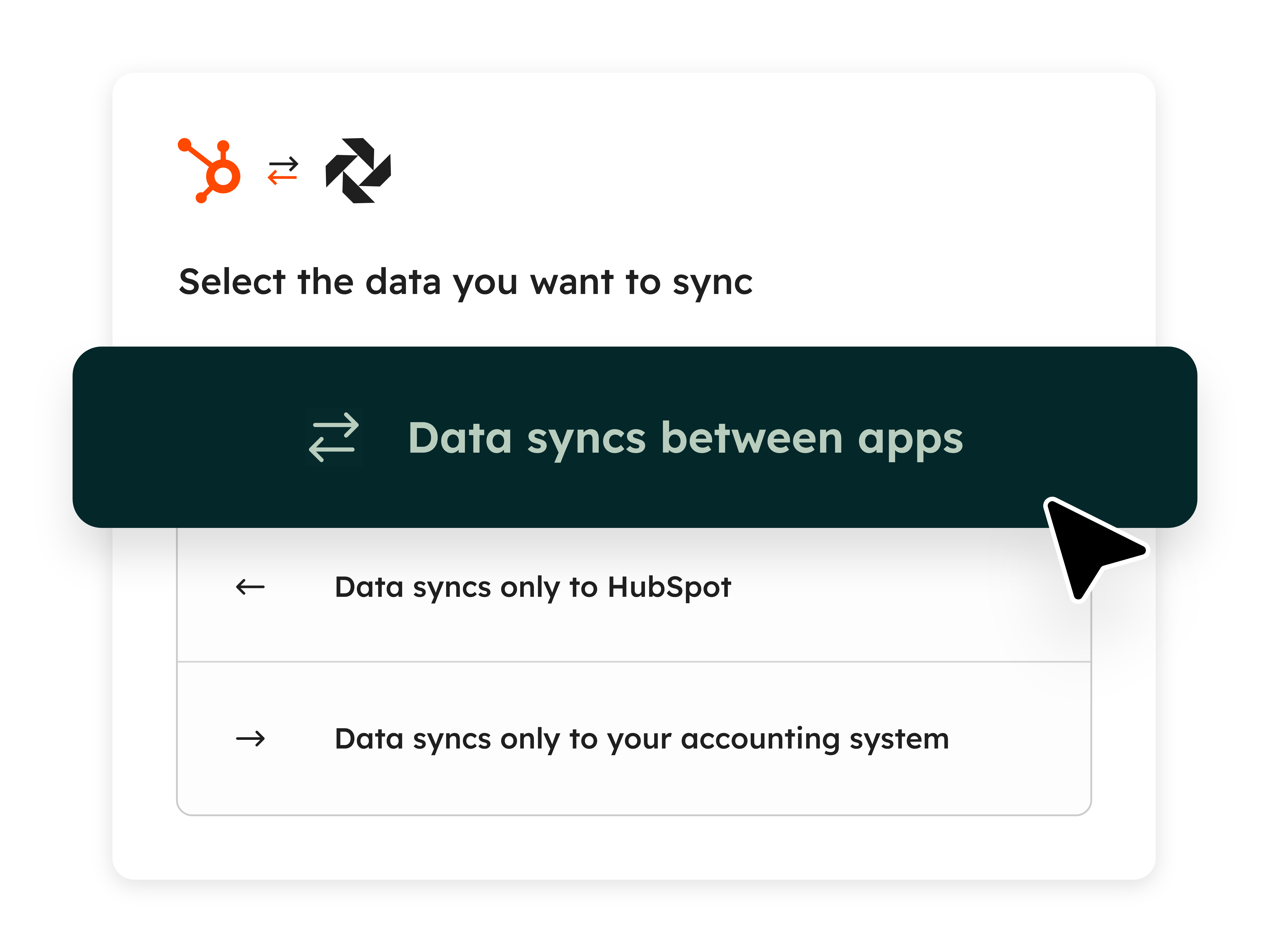 HubSpot external revenue integrations screen