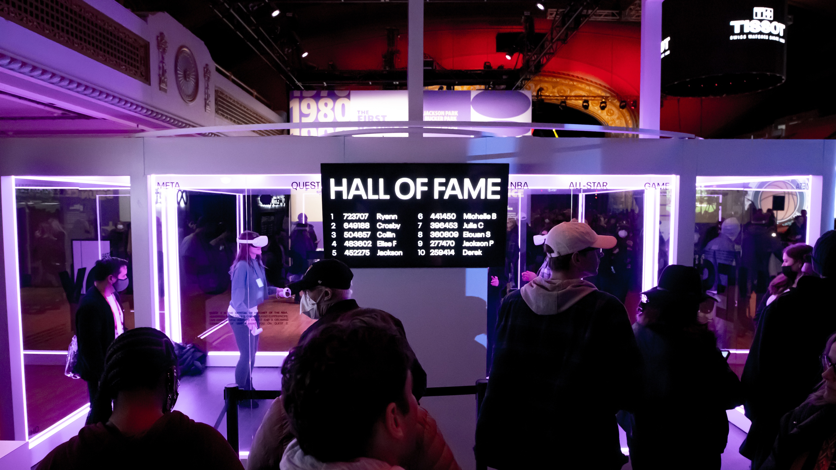 Digital scoreboard for the Meta NBA Crossover Game